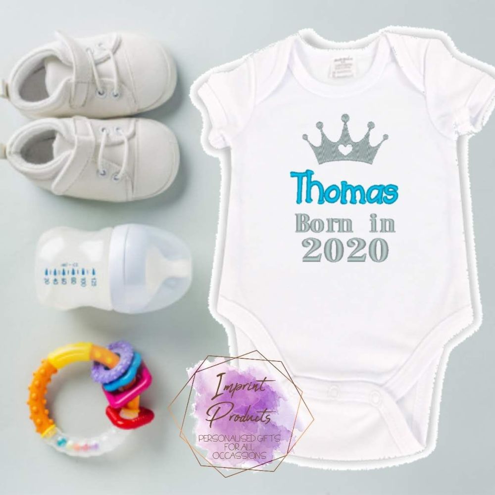 Born In Personalised Baby Vest | Welcome to the World | New baby Personalis