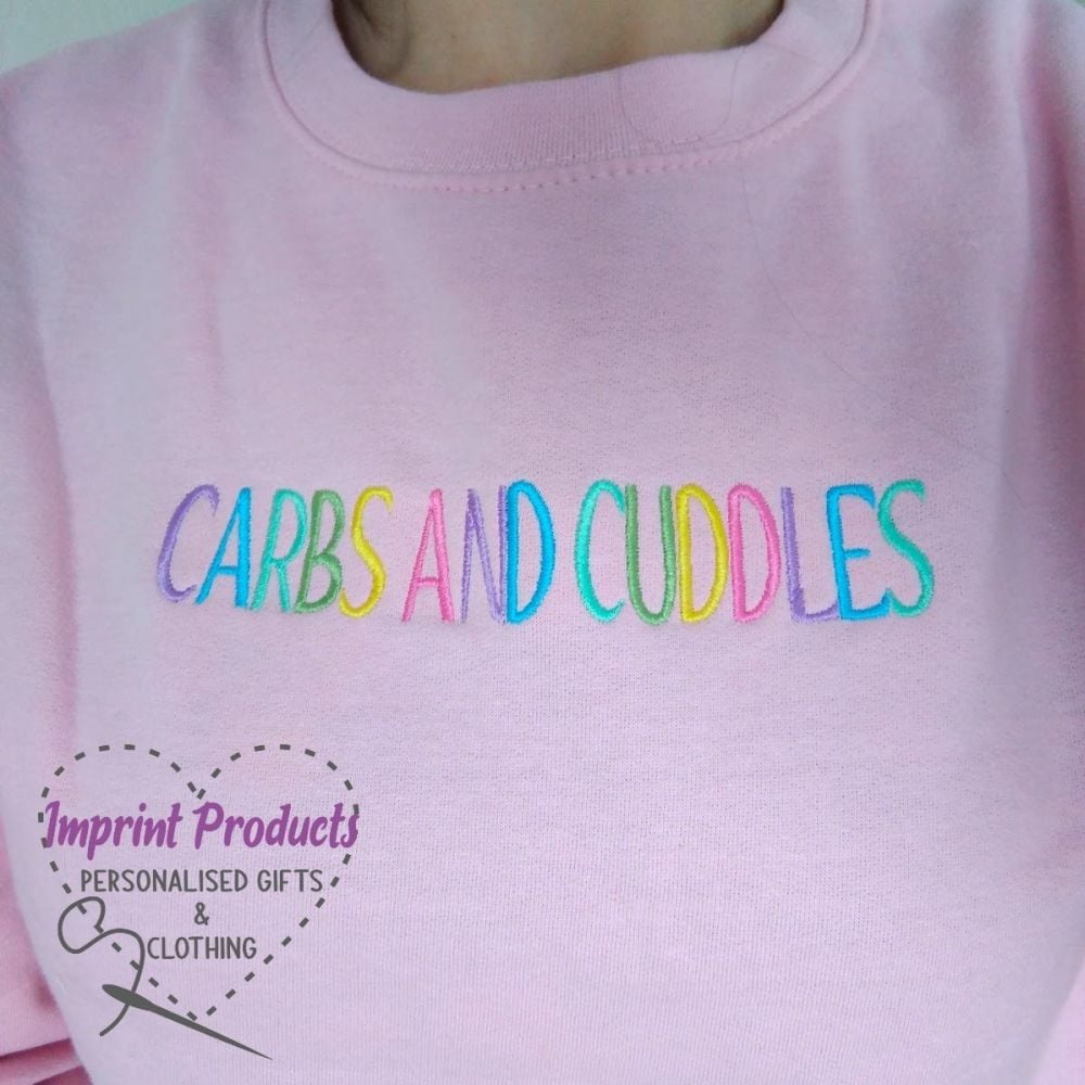 Carbs and Cuddles Sweatshirt or Cowl Hoodie