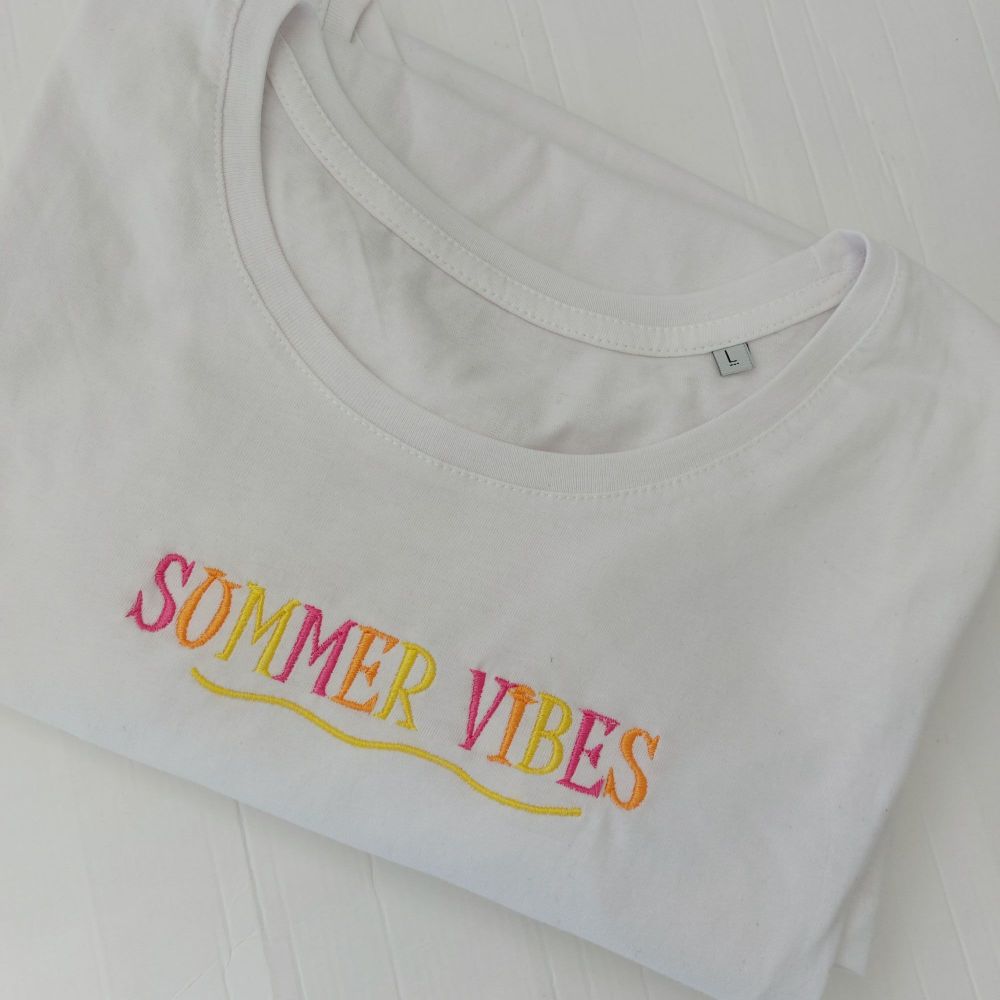 Summer Vibes Embroidered T-Shirt