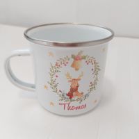 Enamel Christmas Deer Mug