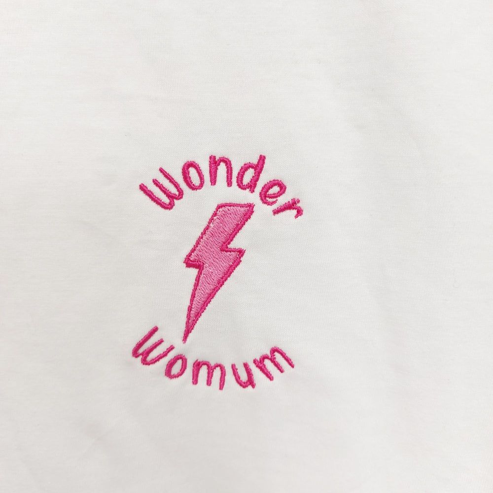 Wonder Womum Embroidered T-Shirt