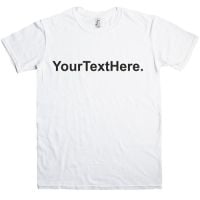 Children's Custom Text Embroidered T-Shirt