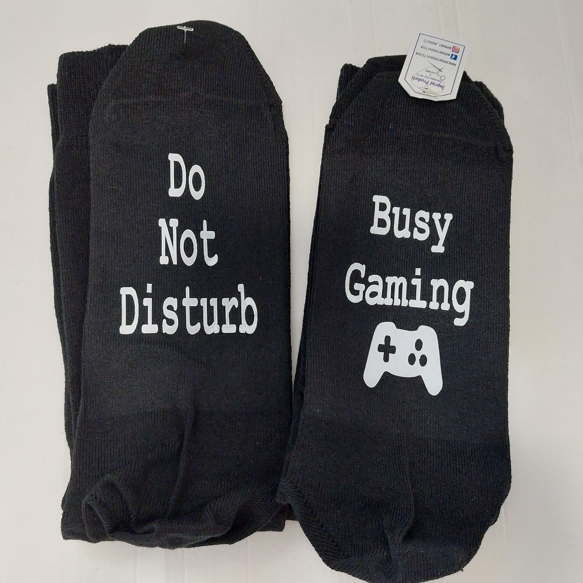 Busy Gaming Do Not Disturb Gaming Socks, Gift for Gamers