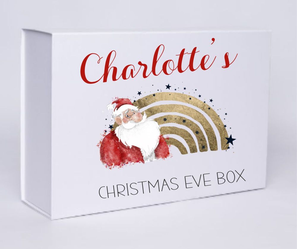 Christmas Eve Gift Box - Santa Rainbow