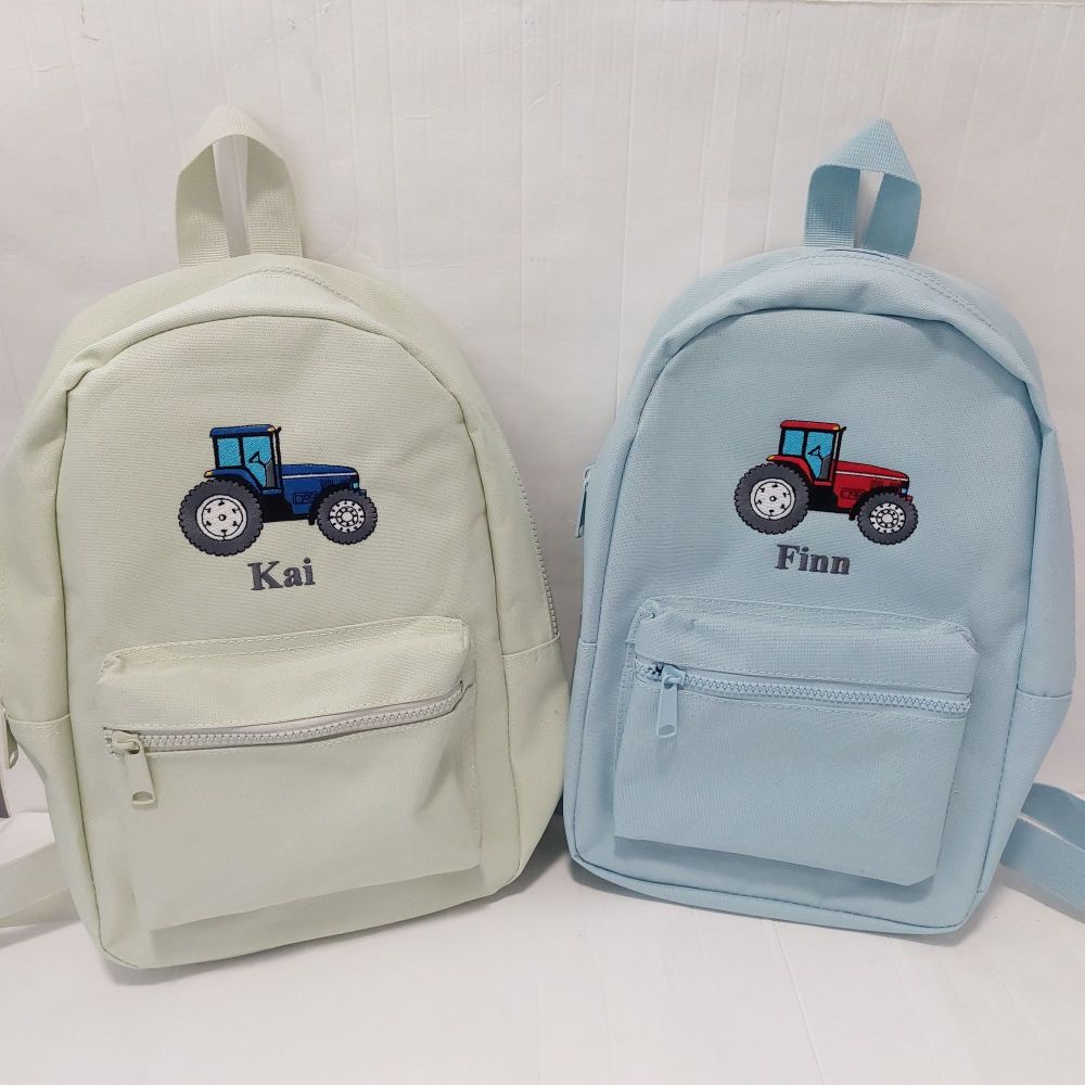 Personalised Tractor Mini Fashion Backpack