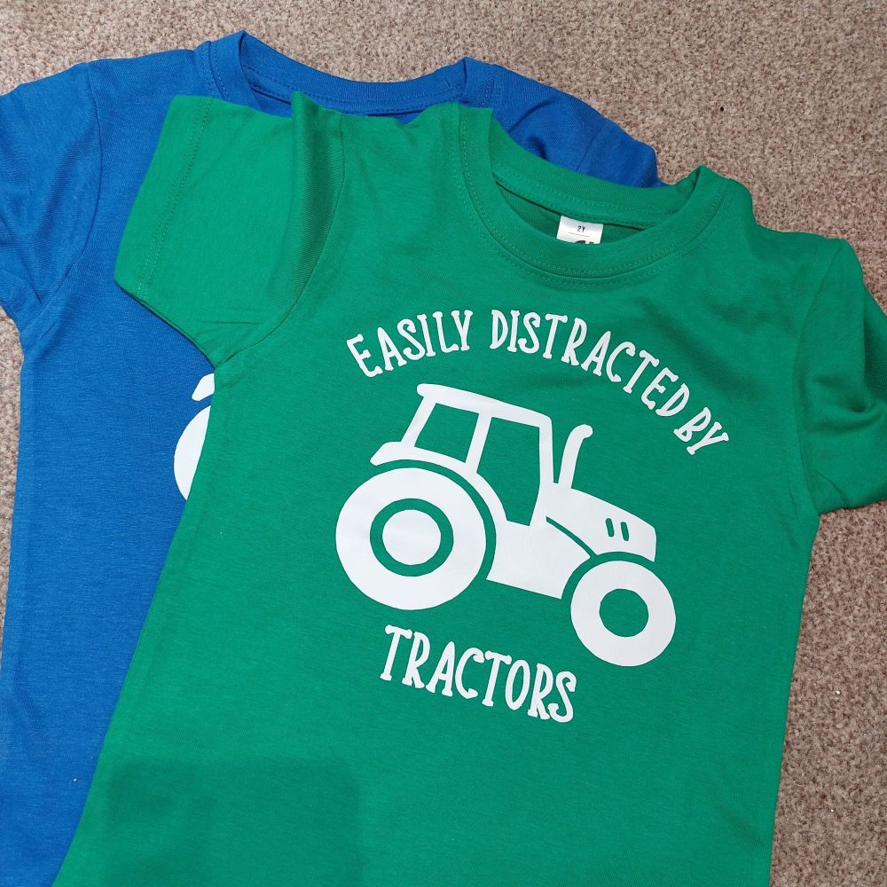 Easily Distracted By Tractors Children's T-shirt
