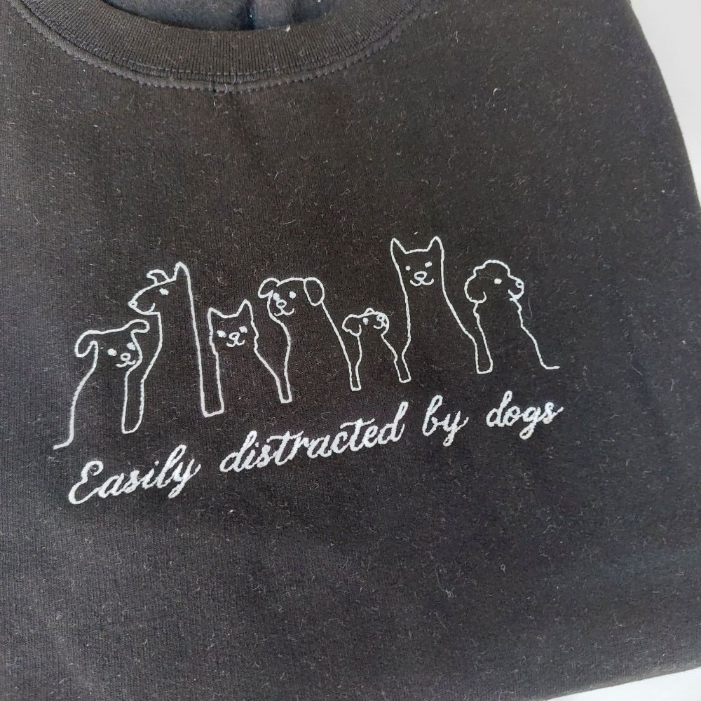 Size Large - Easily Distractd By Dogs Sweater