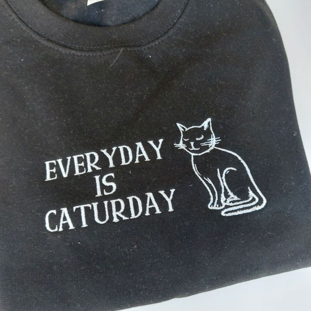 Size Small - Everyday is Caturday Sweater