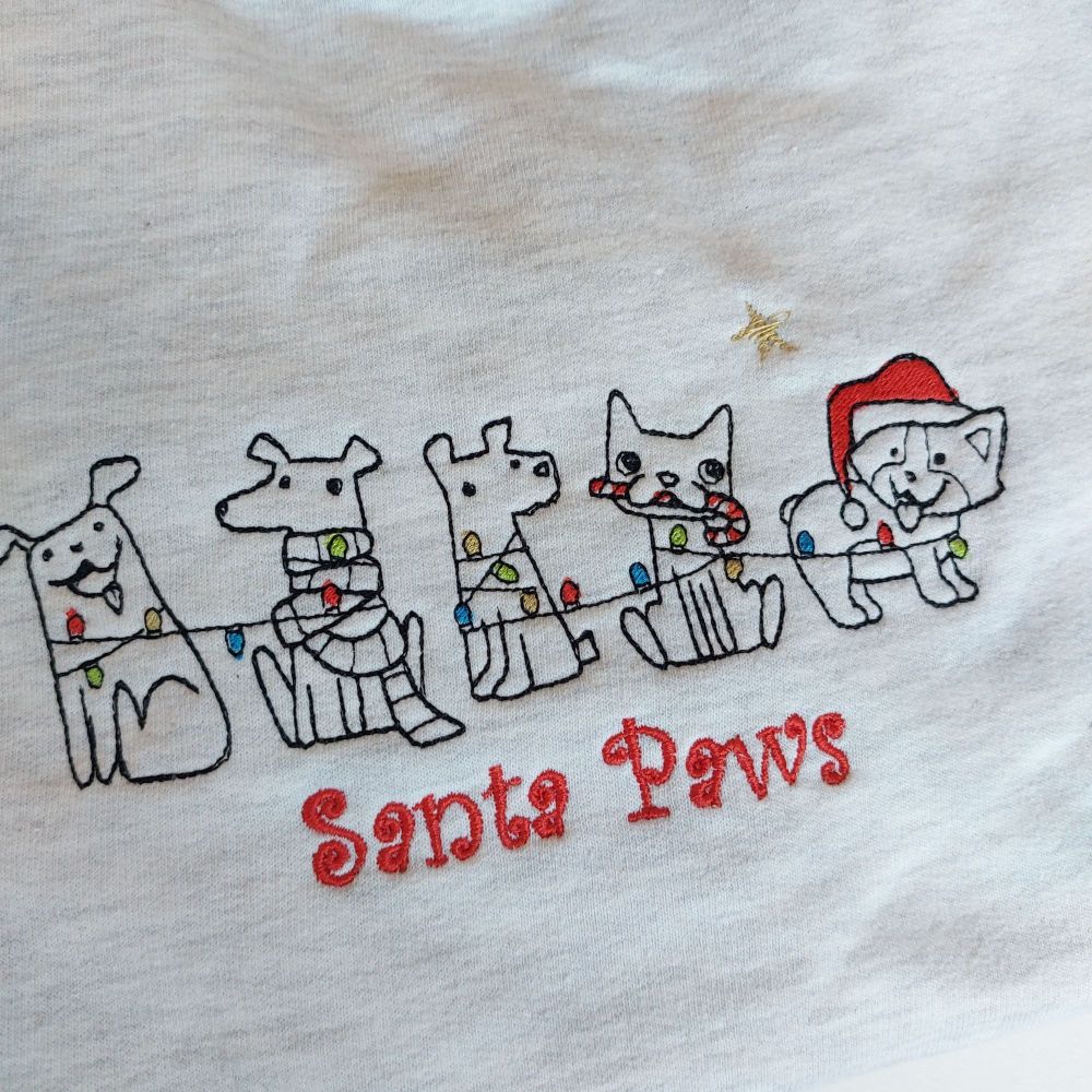 Size Medium - Santa Paws Sweater