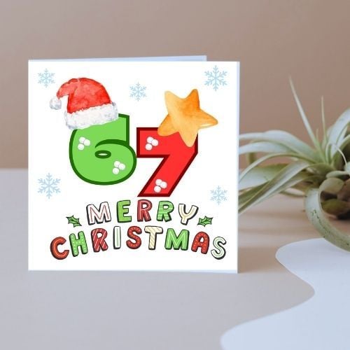 6 7 Christmas Card