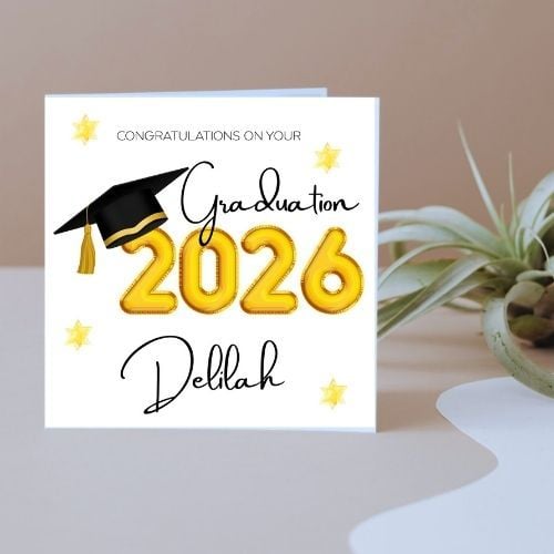 Graduation 2026 Personalised Greetings Card