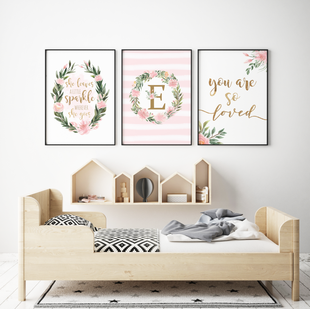 floral nursery prints