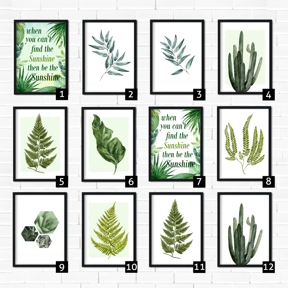 Green Botanical Prints