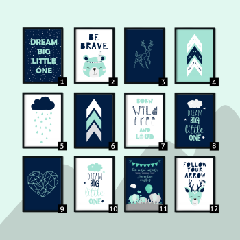 mint green nursery accessories uk