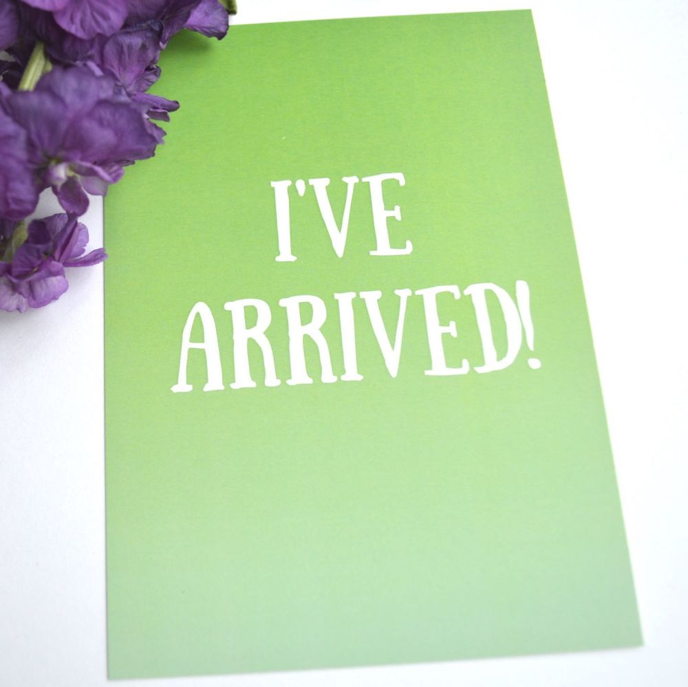 Funny Milestone Cards - Green and Blue Ombre