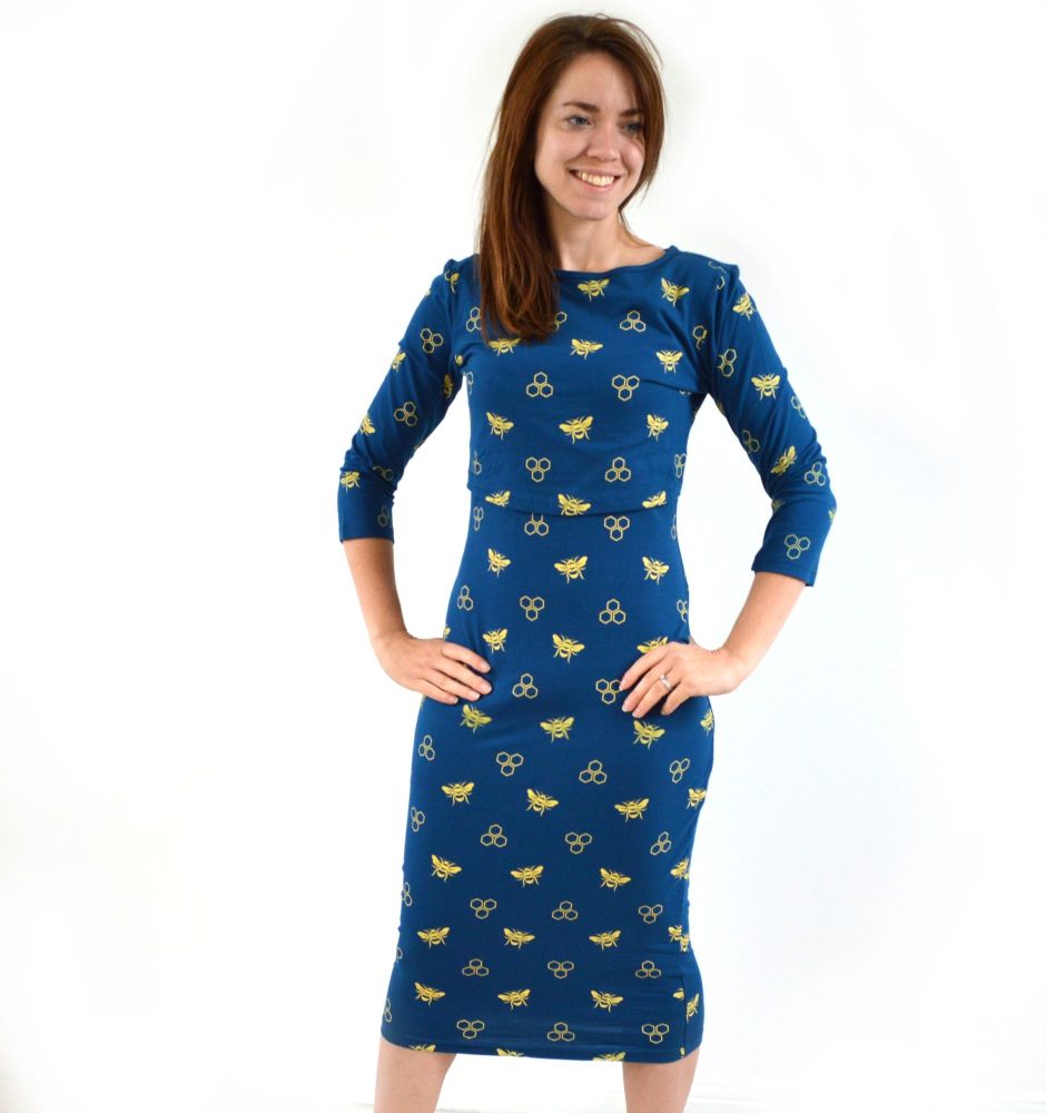 Nursing Dresses | Leopard Print Breastfeeding Dress | Tilbea