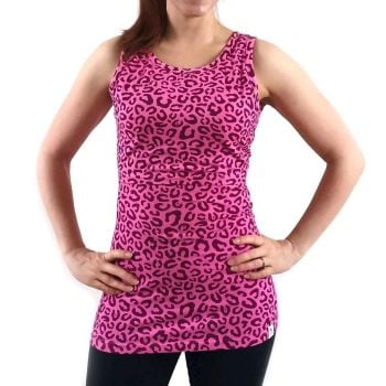 Breastfeeding Vest - Pink Leopard