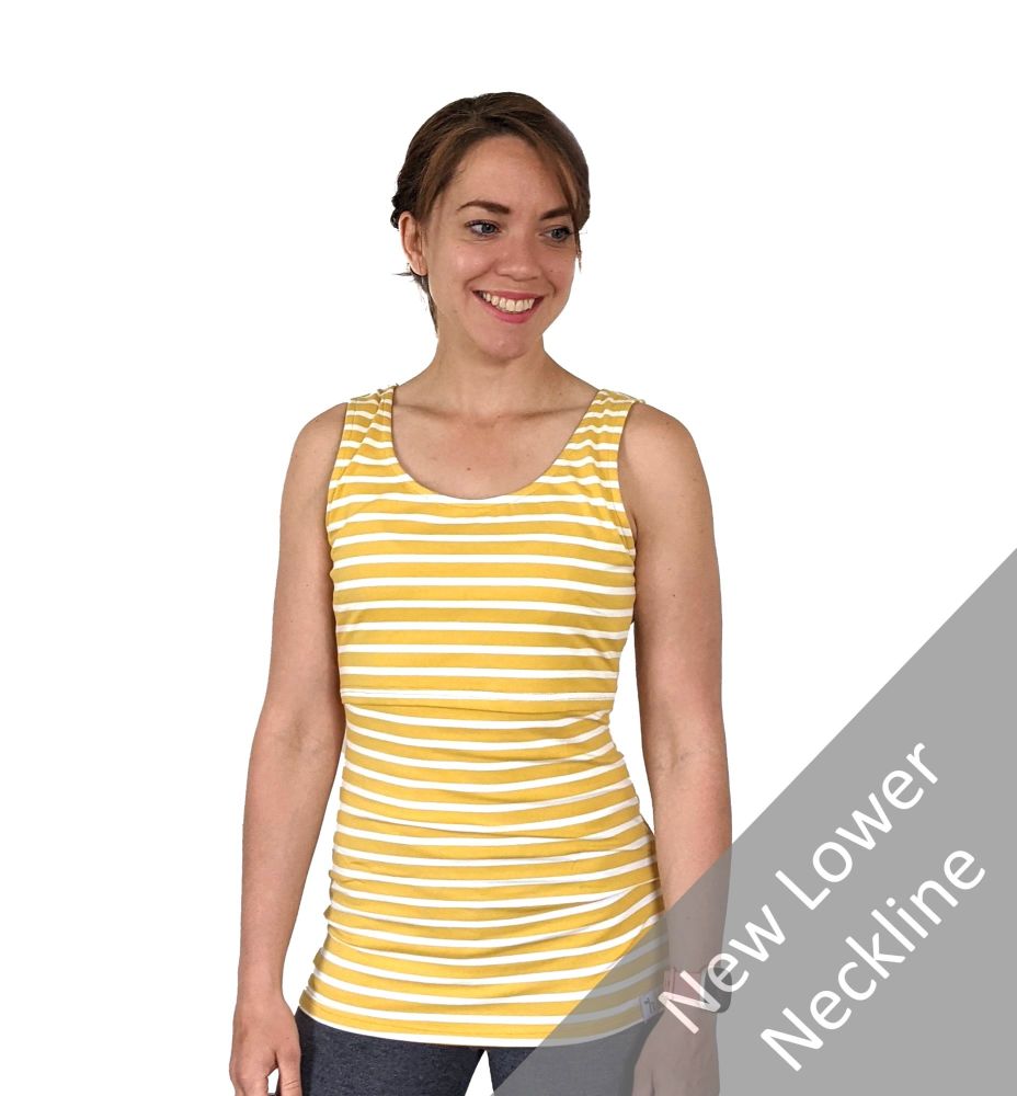 <!-- 047 -->Breastfeeding Vest - Yellow Stripe
