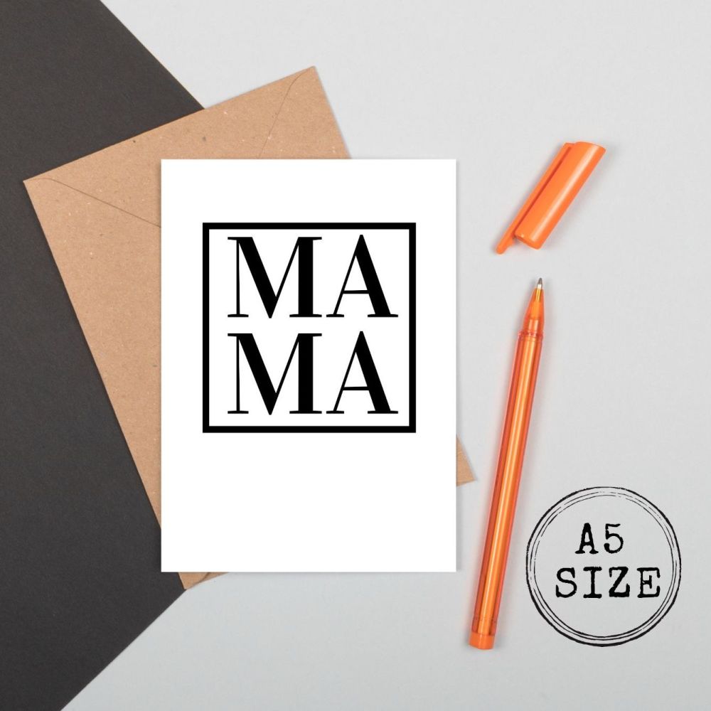 <!-- 020 -->New Mum Card - MAMA