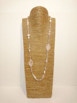 Silk  knotted necklace