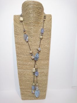 Silk knotted lariat