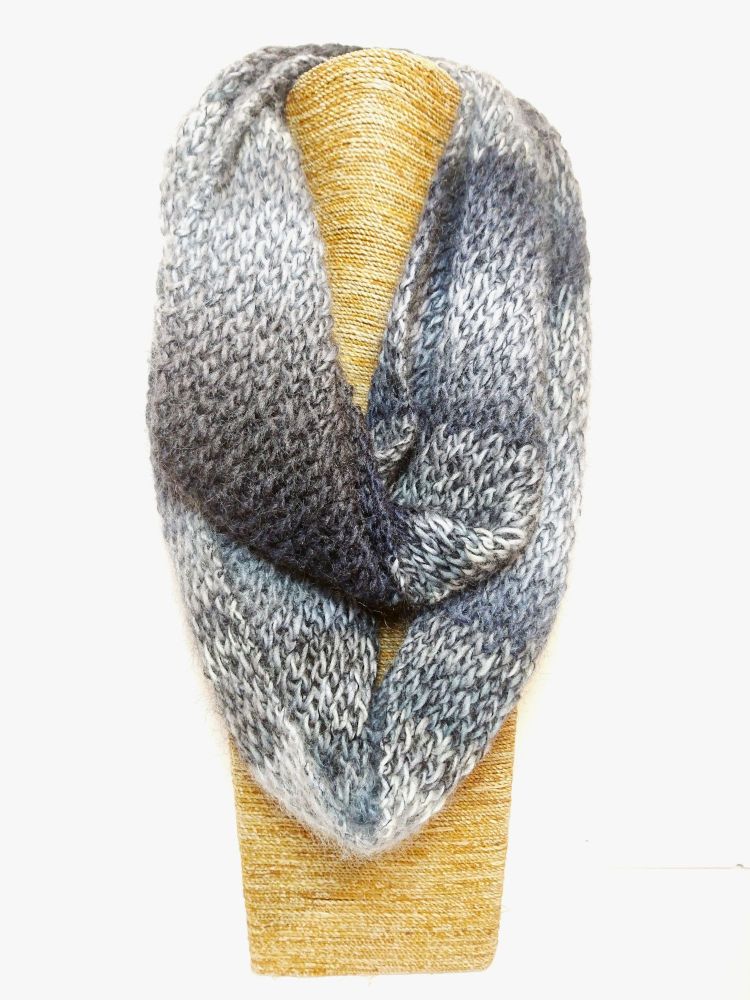 Knitted infinity scarf