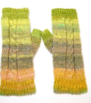 Cable Fingerless Gloves