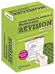 GCSE math revision cards