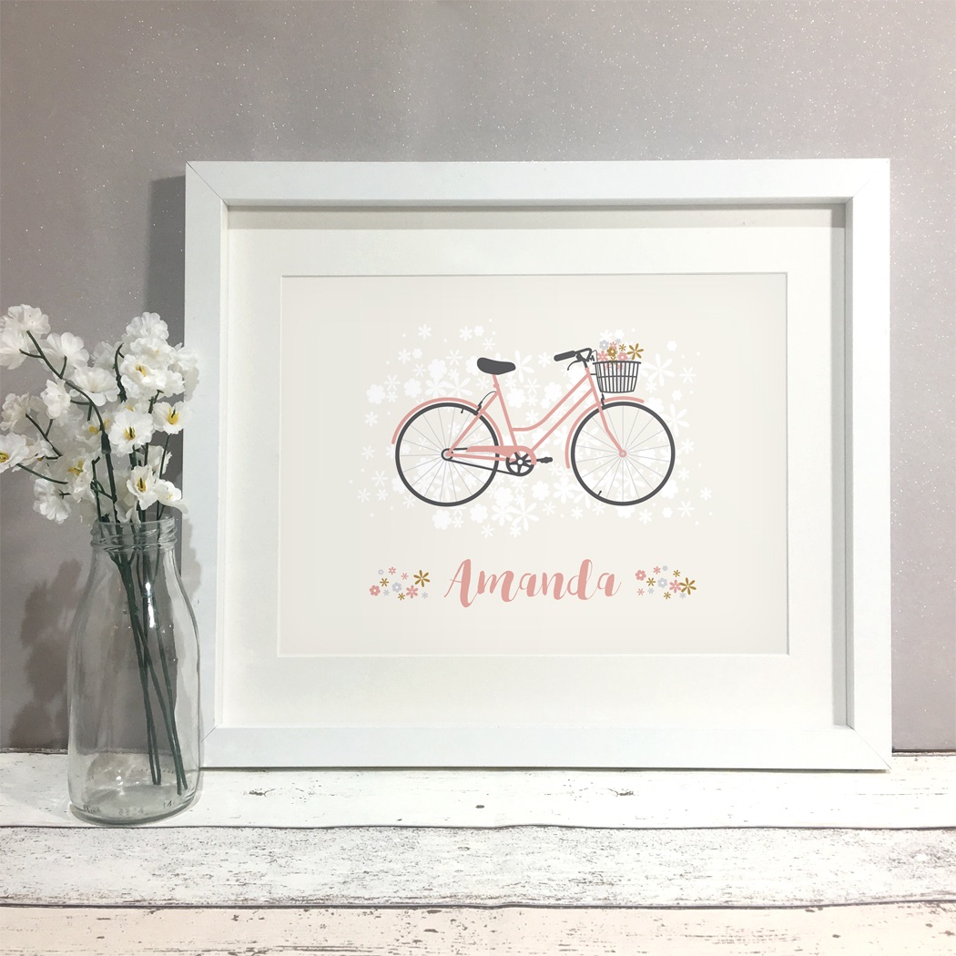 Boho Bike Personalised Print