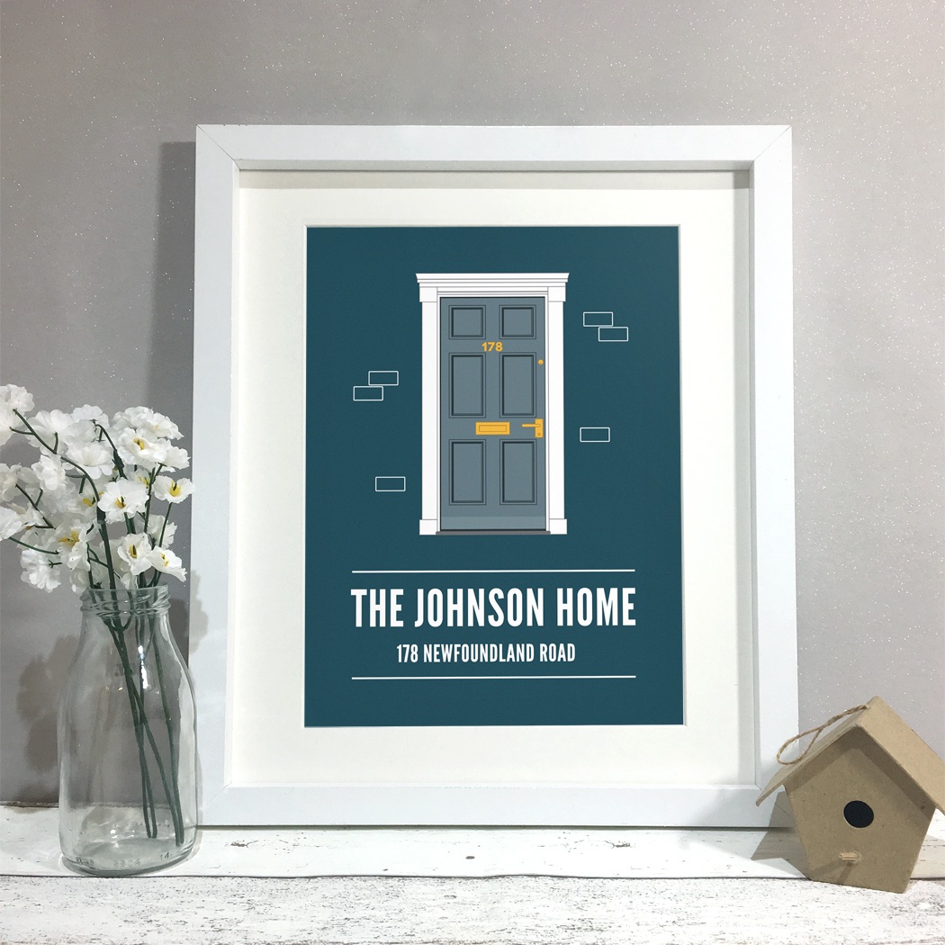 Front Door Family Home Personalised Print