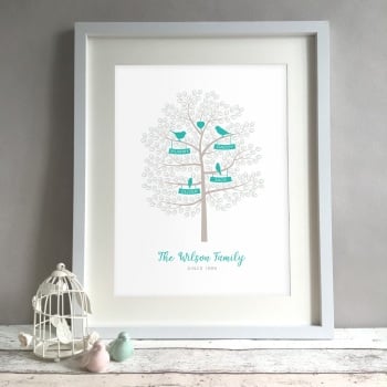 Family Tree Personalised Print