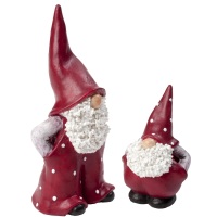 Naasgransgarden Santa Elmer & Max Christmas Ornament Set - 9cm