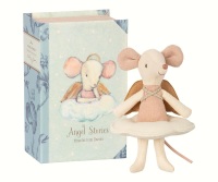 Maileg Angel Big Sister Mouse in Book  