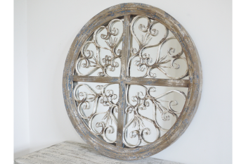 French Inspired Round Ornate Mirror - COLLECTION ONLY