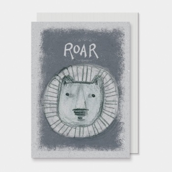East of India Animal Head Card - Roar! 