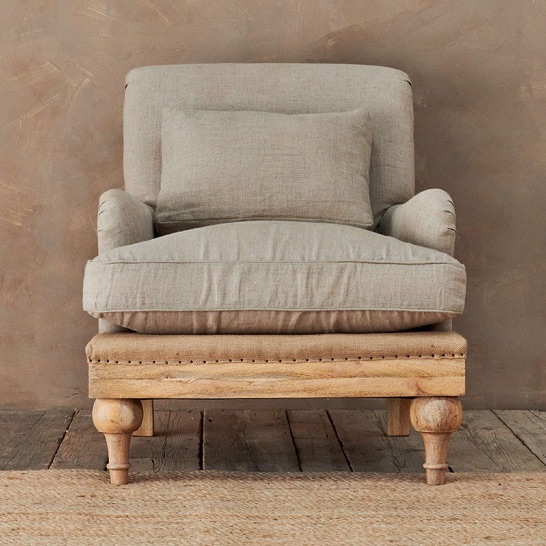 The Raphael - Vintage Inspired, De-constructed Armchair