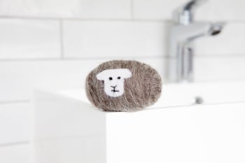 Little Beau Sheep Felted Soap - Herdwick Breed