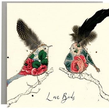 Anna Wright Card - Love Birds