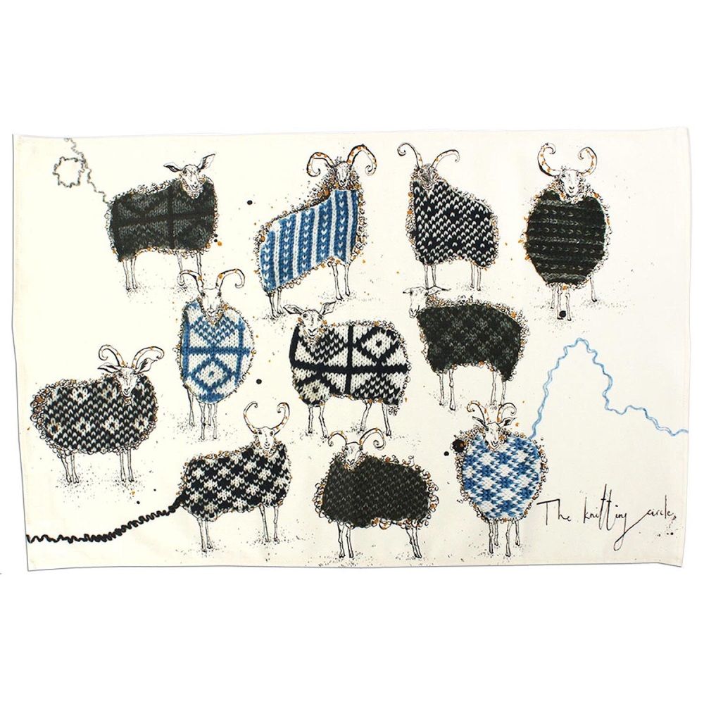 Anna Wright Tea Towel - The Knitting Circle