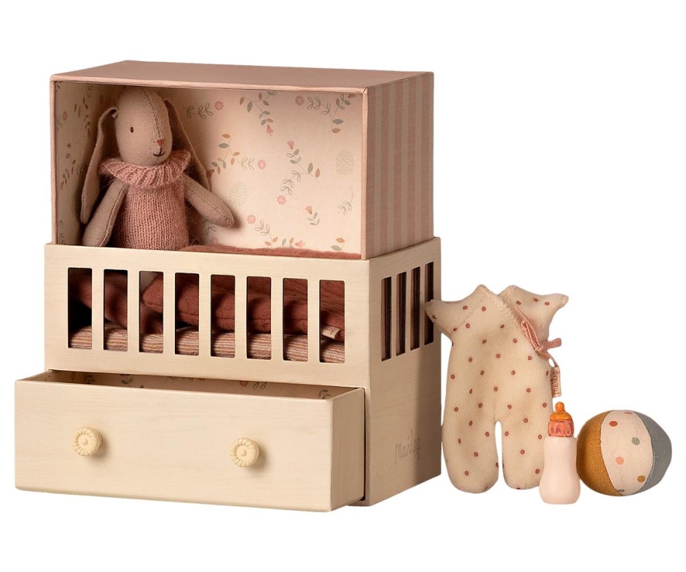 Maileg Baby Room with Micro Bunny & Accessories