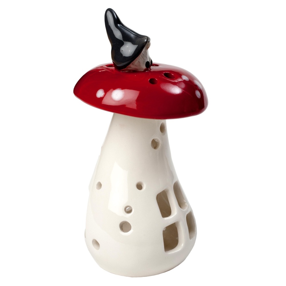 Naasgransgarden Gnome on Mushroom Christmas Lantern 14cm