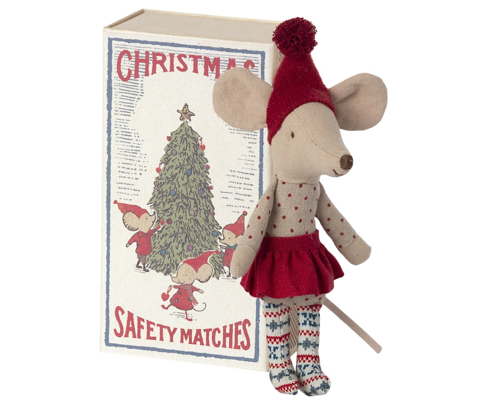 Maileg Christmas Mouse In Matchbox - Big Sister 2021