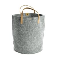 CHRISTMAS ADVENT OFFER - DAY 11 Tweedmill Felt Storage Basket - Silver Grey