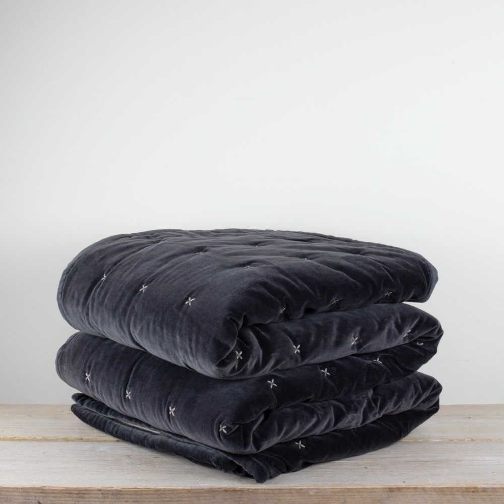 Also Home Aby Velvet Criss Cross Bedspread (Photoshoot item but perfect, as