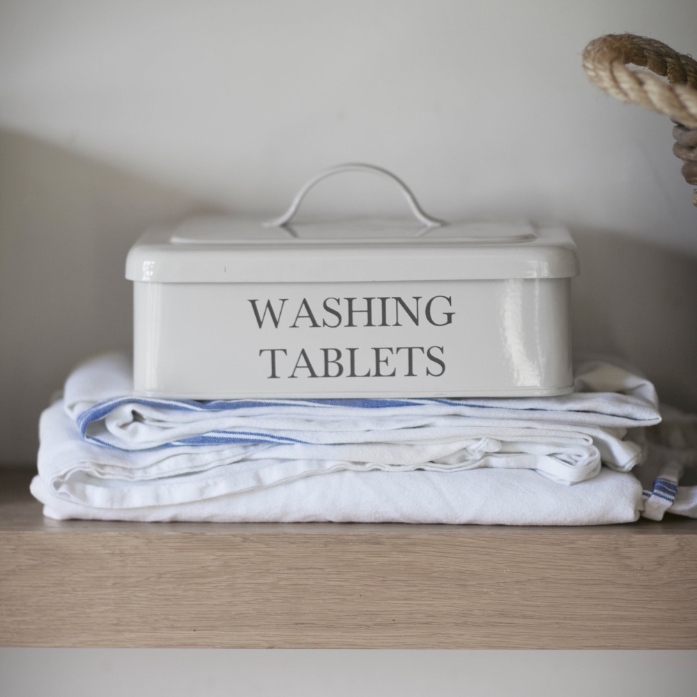 Garden Trading Washing Tablet Box - Chalk