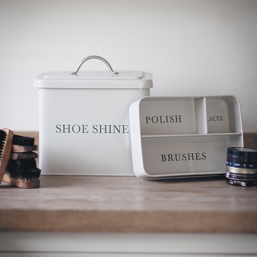 Garden Trading Shoe Shine Box - Chalk
