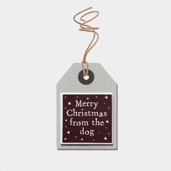 East of India Tag - Merry Christmas From The Dog