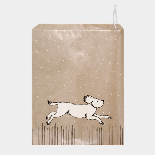 East of India Gift Bags - Running Dog 10 Pieces