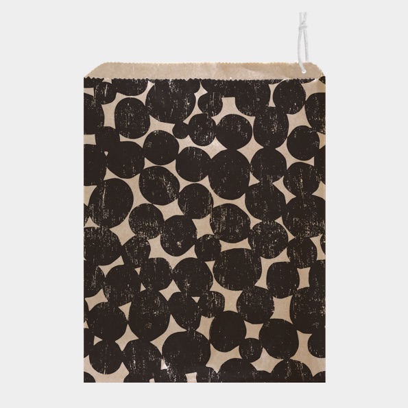 East of India Gift Bags - Black Pebbles 10 Pieces