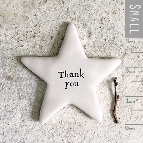 East of India Tiny Star Token  - Thank You